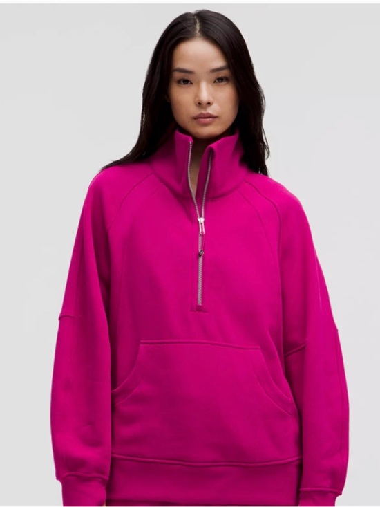 lululemon athletica Tops - Lululemon Scuba Oversized Funnel-Neck Half Zip - long - size XL/XXL